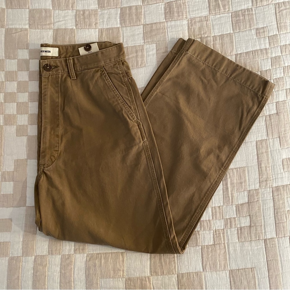 Never Worn Buck Mason High Waisted High Desert Canvas Pants
